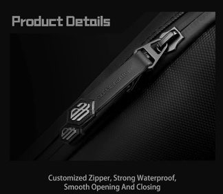 Arctic Hunter XB00121 Waterproof Anti Theft Single Shoulder Sling Crossbody Bag with USB Charging Port - Black - Image 7