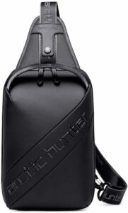 Arctic Hunter XB00121 Waterproof Anti Theft Single Shoulder Sling Crossbody Bag with USB Charging Port - Black - Image 2